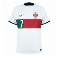 Camiseta Portugal Cristiano Ronaldo #7 Segunda Equipación Replica Mundial 2022 mangas cortas